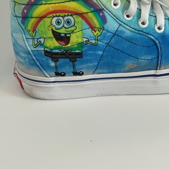 Vans x SpongeBob SquarePants High Top Sneakers – Women’s 8.5 - Picture 10 of 11